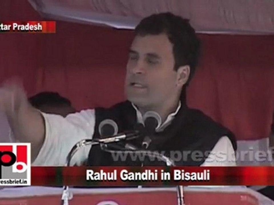 Congress Leader Rahul Gandhi in Bisauli (U.P) Part 9
