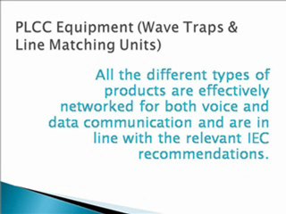 PLCC Equipment or PLCC (POWER LINE CARRIER COMMUNICATION) Equipment