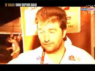 Kar yarış iptal ettirdi