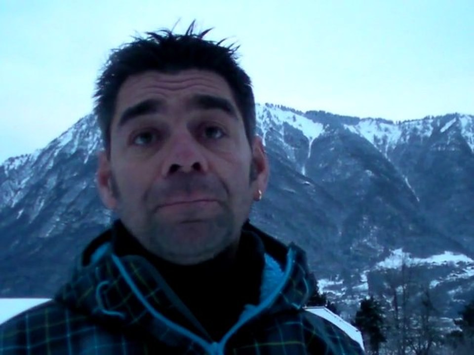 LGO 2012 Le chef pisteur Emmanuel Turillon présente l'état de la piste et de l'enneigement