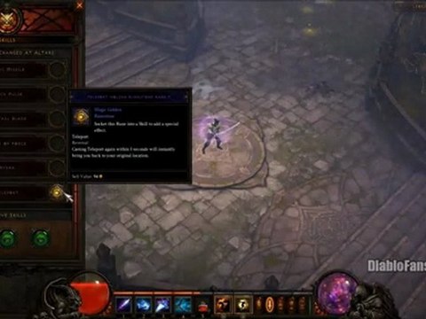 Diablo 3 Bêta : Sorcier - Téléportation avec Runes