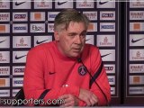 Conférence de presse de Carlo Ancelotti avant Locminé-PSG