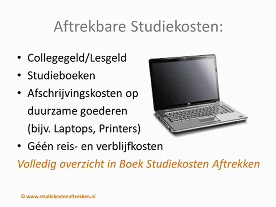 Studiekosten Aftrekken en minder belasting betalen