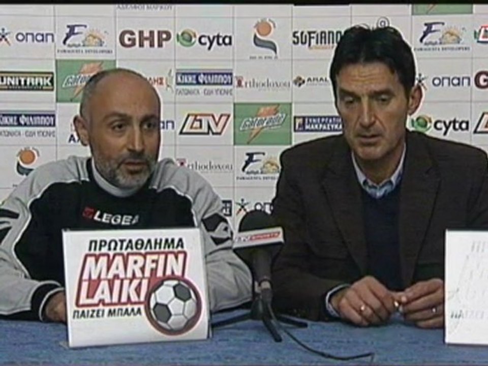 FC Άχνα-Ερμής: Οι δηλώσεις των προπονητών (15η αγ.)