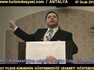 AKTOB BAŞKAN ADAYI TOLGA CÖMERTOĞLU'NUN DUYGUSAL KONUŞMASI