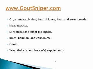 A List of Foods Containing Uric Acid