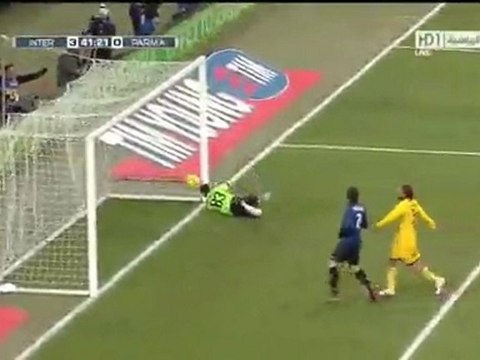 Diego Milito Goal Inter Milan 3 - 0 Parma