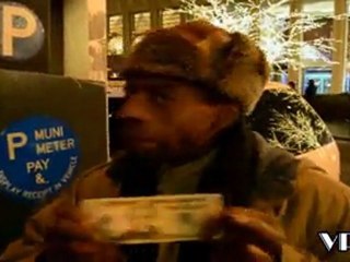 Homeless Man Rap for General outside Sirus Radio Building