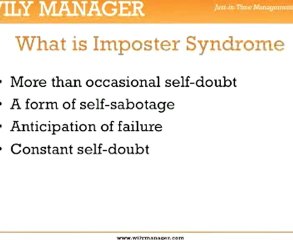 Overcoming Imposter Syndrome - A Step by Step Guide for Busy Managers