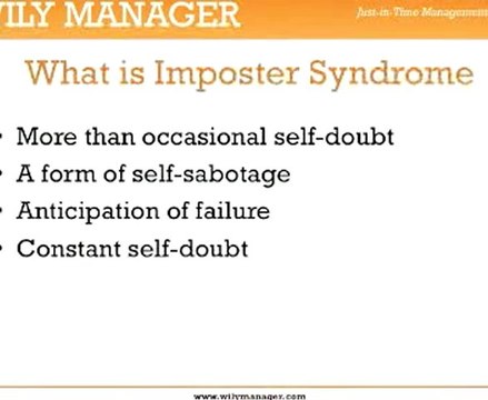 Overcoming Imposter Syndrome - A Step by Step Guide for Busy Managers