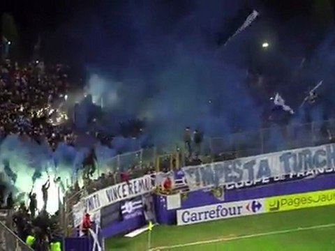 CdF / 2011-12 - Bastia 4-1 Sochaux : l'avant match avec les supporters