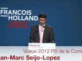 Vœux 2012 PS Corrèze Discours de Jean-Marc Seijo Lopez - 1er secrétaire fédéral