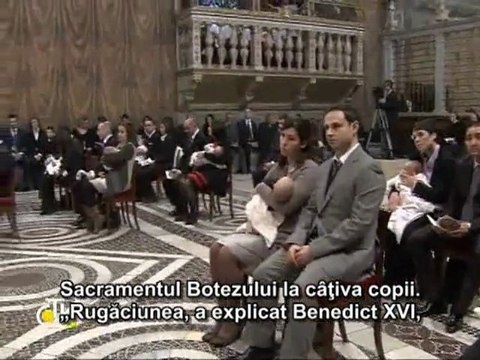 Benedict al XVI-lea: Adulţii sunt educatori la credinţă