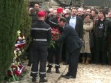 François Hollande à Jarnac  pour la commémoration de la mort de François Mitterrand