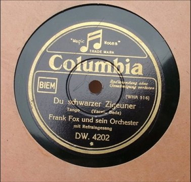 Du schwarzer Zigeuner - Frank Fox Orchester mit Gesang