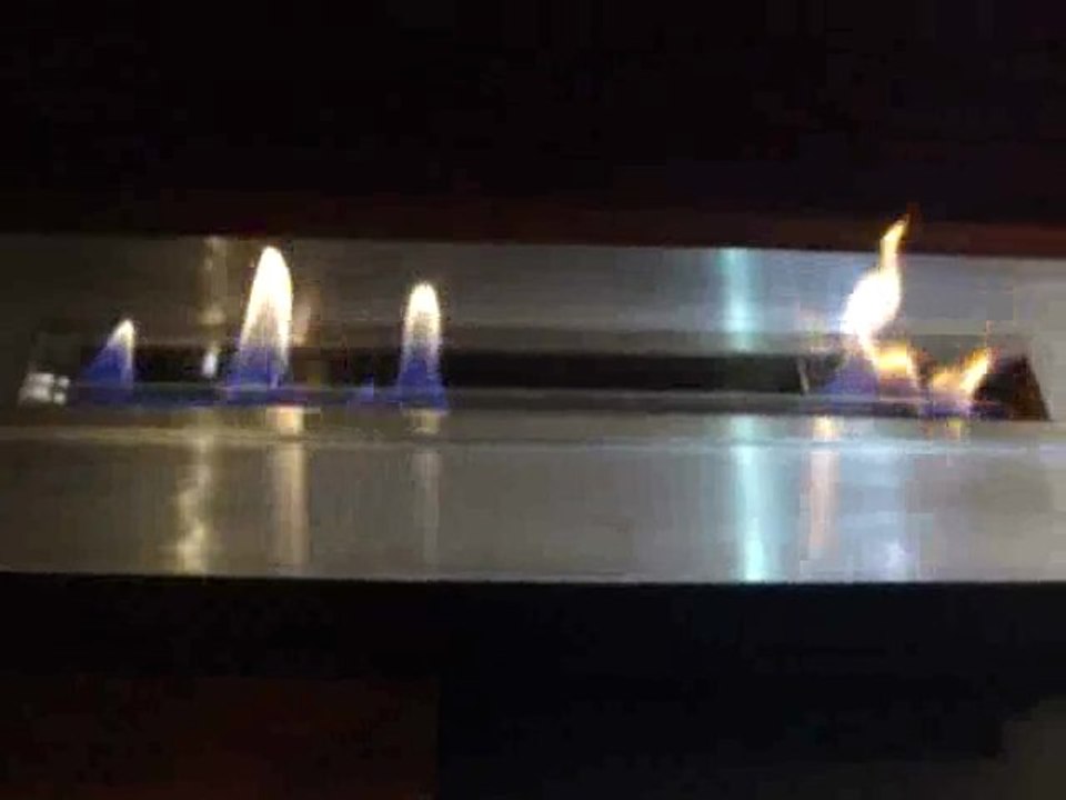 Cheminees ethanol électronique, bruleur bio ethanol: arret télécommandé