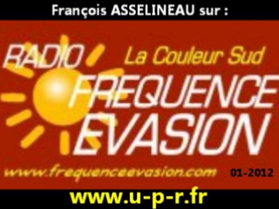François Asselineau sur la radio Fréquence Evasion