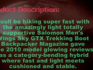 Salomon Men's Wings Sky GTX Fast Light Backpacking Boot