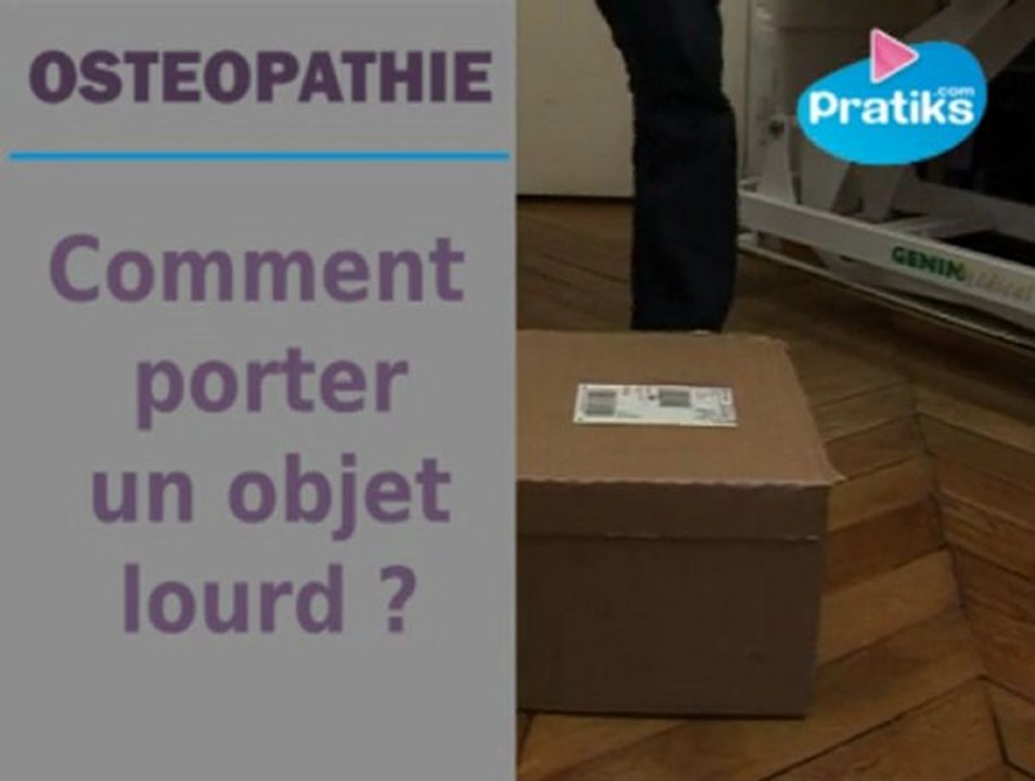 Comment porter ou manipuler un objet lourd ?