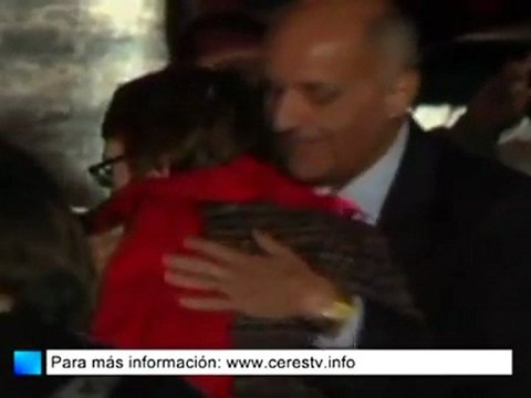 La congresista, Gabrielle Giffords, en el homenaje por el tiroteo de Tucson