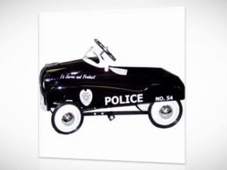 8 InStep Police Pedal Car Black and White