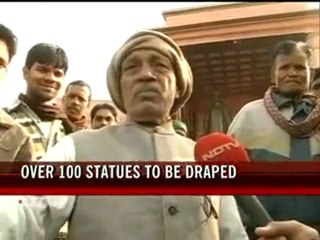 Election Commission's 'operation cover-up' of Mayawati statues divides many