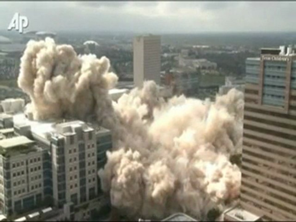 Caught on camera: 20-storey building demolished in seconds