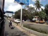 Bus ride in Chennai street - India
