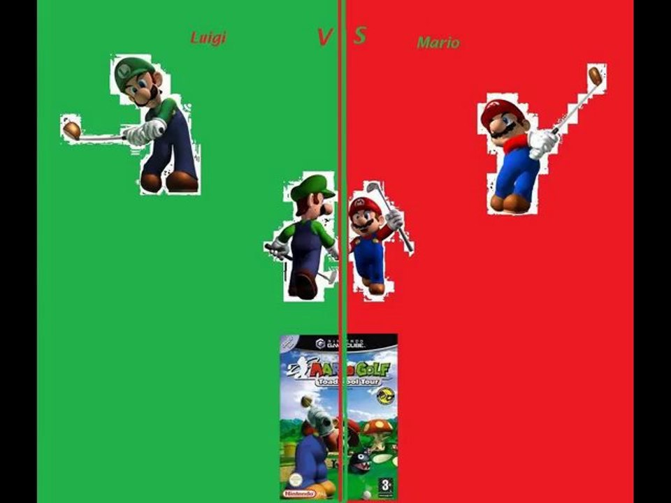 ///Vidéo ordi/// : Mario vS Luigi (Mario Golf Toadstool Tour)
