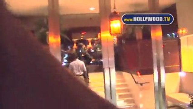 Zoe Saldana arrives to Sunset Towers