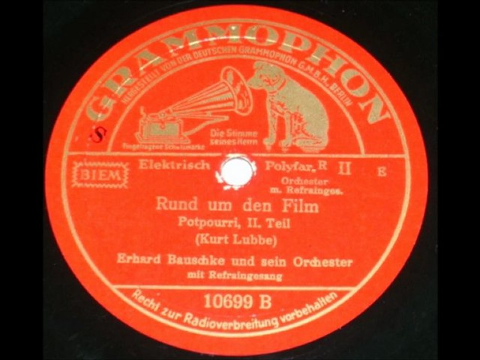 Erhard Bauschke Tanzorchester - Rund um den Film 1937