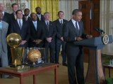 Obama recebe Dallas Mavericks