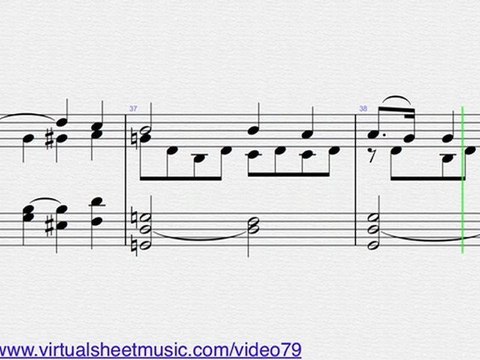 Wolfgang Amadeus Mozart's, Panis Angelicus, Piano sheet music - Video Score