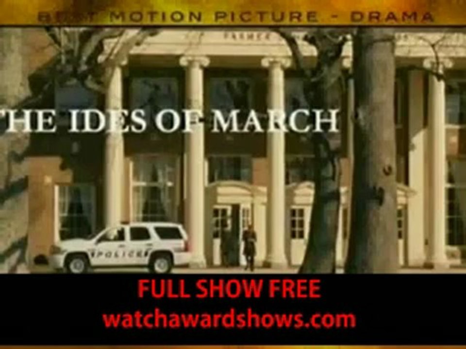 Brad Pitt presents Golden Globe Awards 2012