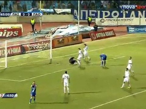 ΠΑΣ Γιάννενα - Παναθηναϊκός 0-1 - (15-1-2012) - Οι φάσεις του αγώνα και το γκόλ-by scholianos.blogspot.com