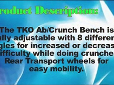 TKO Adjustable Ab Crunch Bench