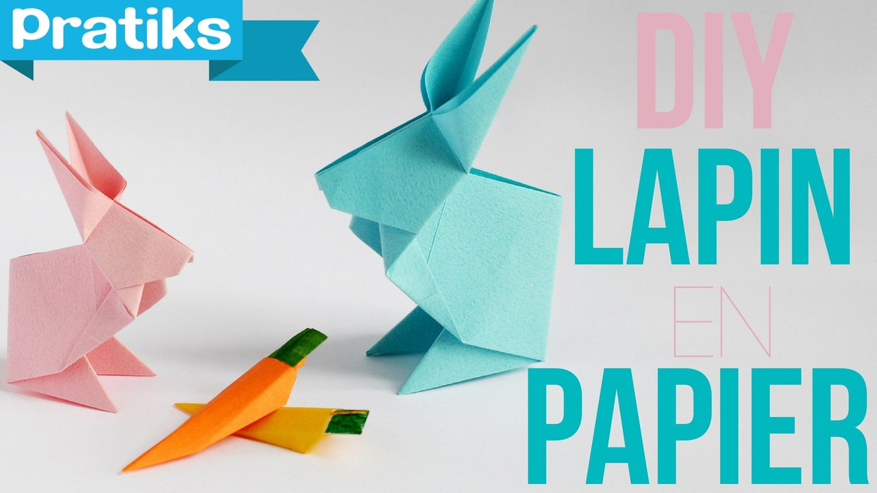 Comment faire un lapin en papier origami