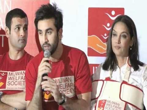 Ranbir Kapoor & Shabana Azmi At 'Mijwan Welfare Society' Press Meet