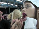 Neon Lips! Hair & Makeup at Mary Katrantzou | FTV