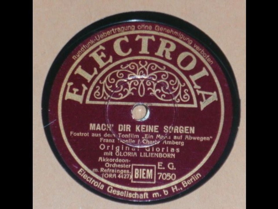 Mach dir keine Sorgen - Orginal Glorias mit Gloria Lilienborn