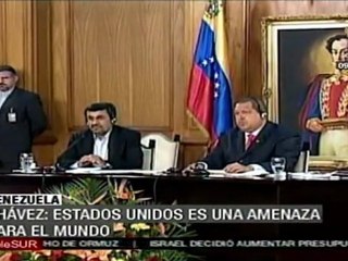 Chávez y Ahmadineyad ratifican compromiso de paz