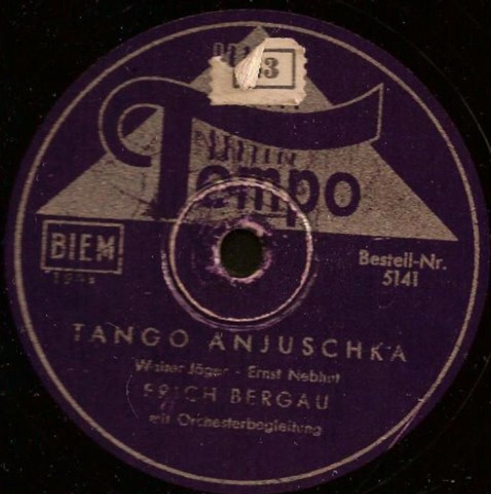 Tango Anjuscka - Erich Bergau mit Orchesterbegleitug