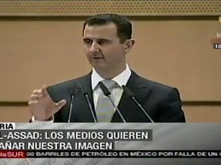 Al-Assad: los medios quieren dañar nuestra imagen