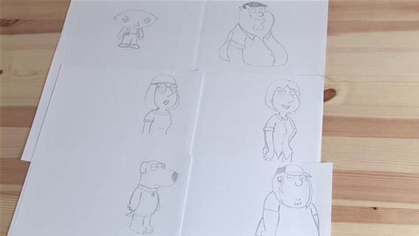 How To Draw Characters From Family Guy