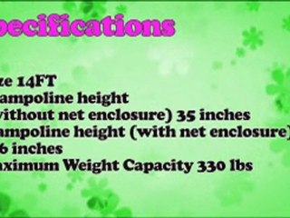 ZupapaTM 14  Ft Trampoline with Net Enclosure