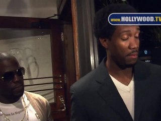 Kevin Hart, J.T. "Action Jackson" Jackson, Damien Dante Wayans dine at Madeo