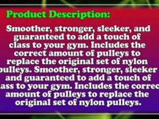 Body Solid Aluminum Pulley Upgrade Kit