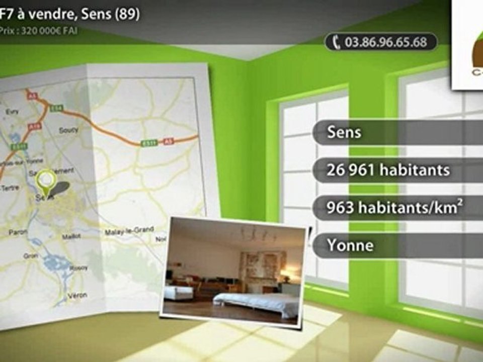 Maison F7 à vendre, Sens (89)