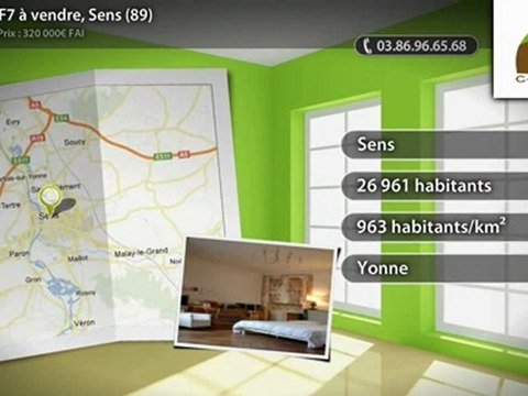 Maison F7 à vendre, Sens (89)