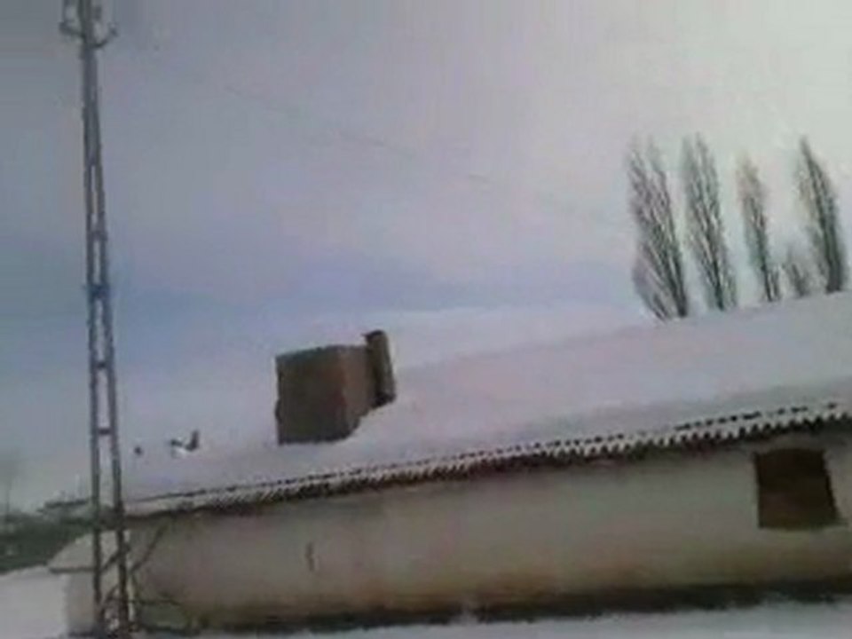 Caferli Köyü'nde BİR KIŞ GÜNÜ EZAN VAKTİ (27.video)